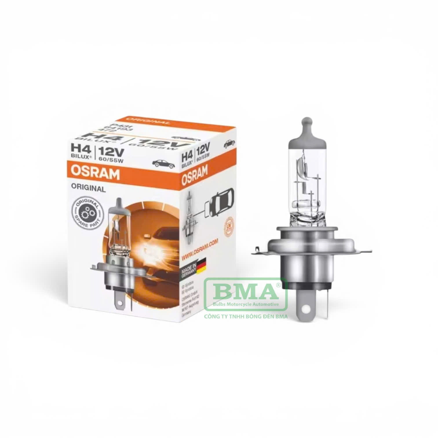 BÓNG ĐÈN PHA HALOGEN OSRAM H4 ĐỨC