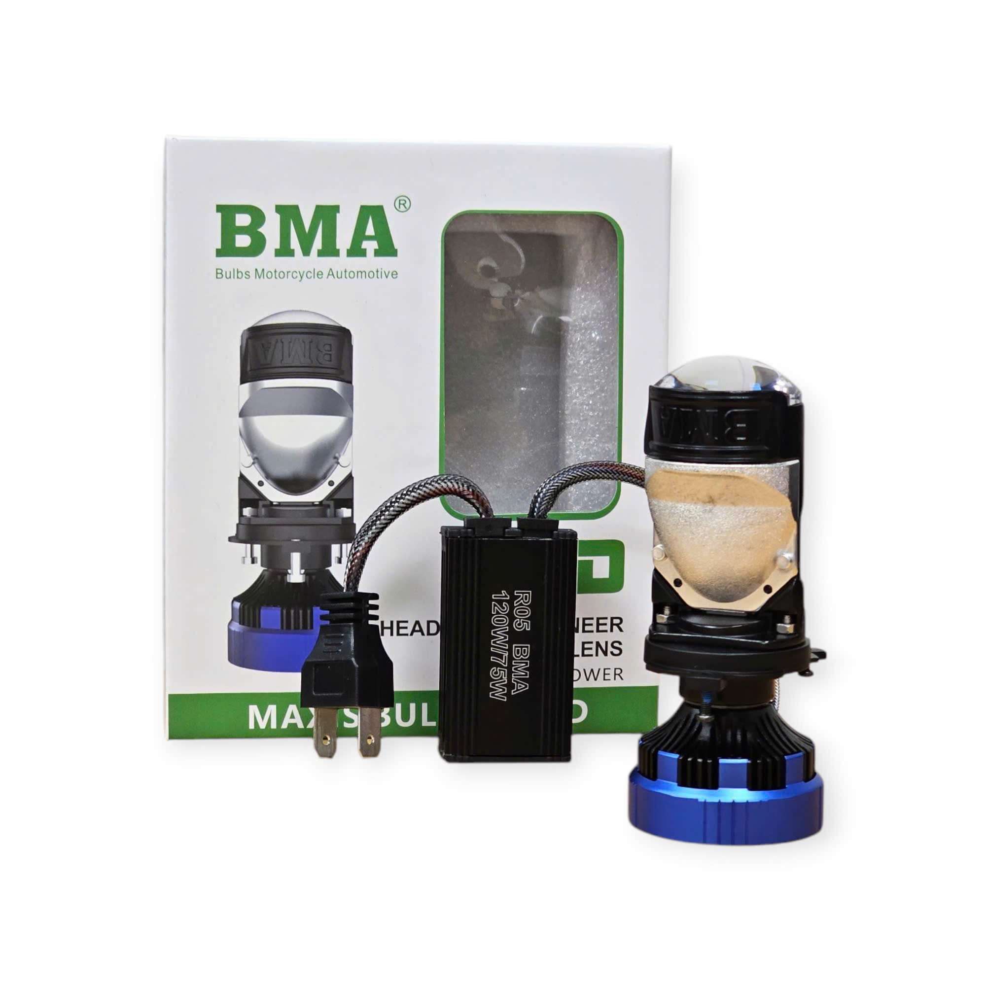 BÓNG LED BI CẦU BMA R05 - H4 9/36V - 75/120W  (50C/T)