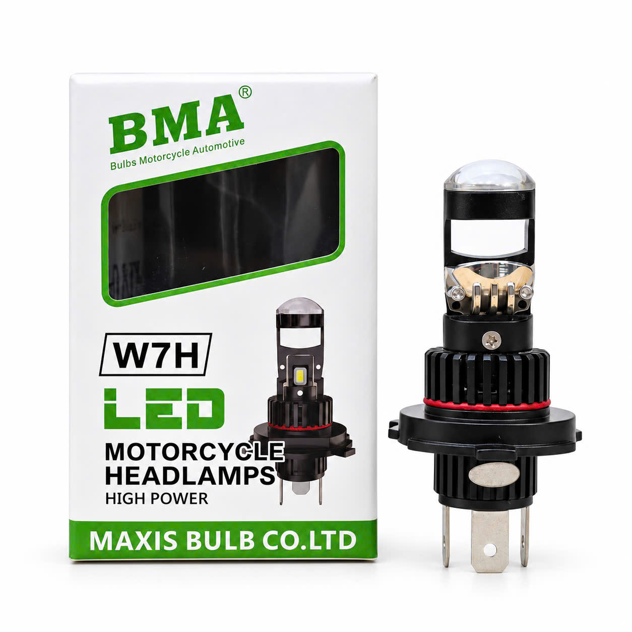 BÓNG LED BMA W7H BI CẦU (H4)